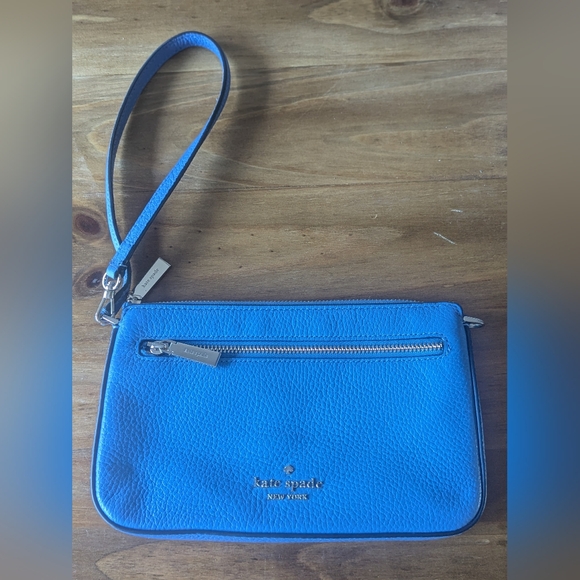 Kate Spade Leila Convertible Wristlet- Periwinkle Blue - Picture 5 of 7
